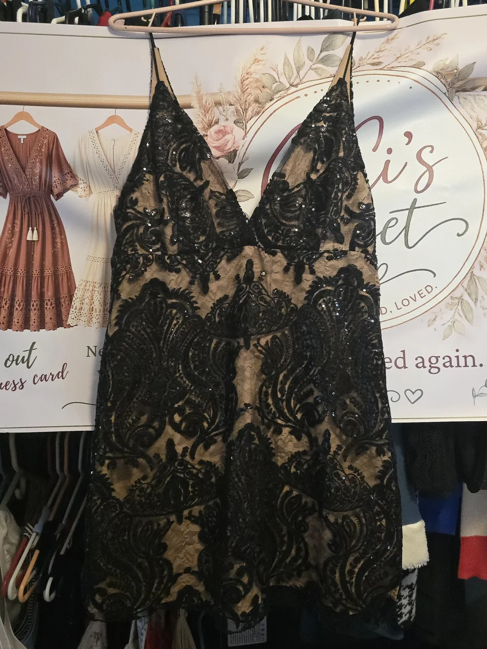 Free People Night Shimmers Mini Dress Size 10